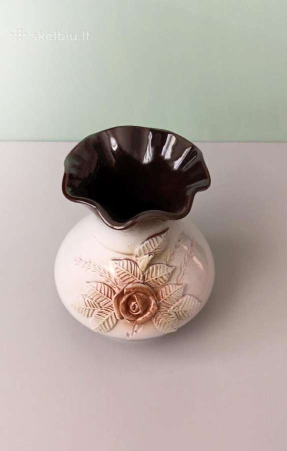 Keraminė vaza, 14cm aukštis - nuotraukos Nr. 2