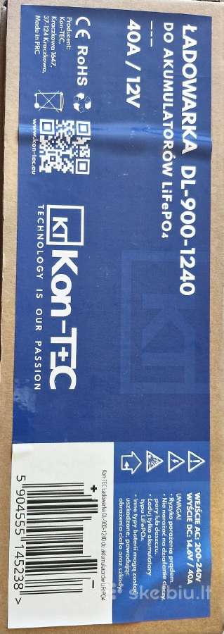 Ličio baterijų įkrovėjas Kon-tec - nuotraukos Nr. 2