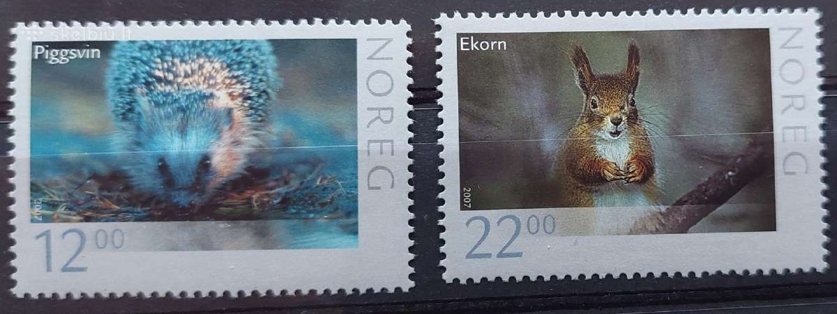 Norvegija 2007 gyvūnai, švarus, Michel 1602-1603
