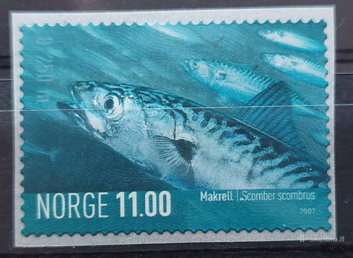 Norvegija 2007 žuvis, švarus, Michel 1616