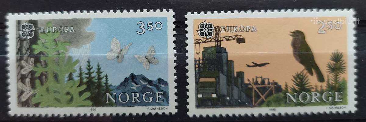 Norvegija 1986 Cept, švarus, Michel 946-947
