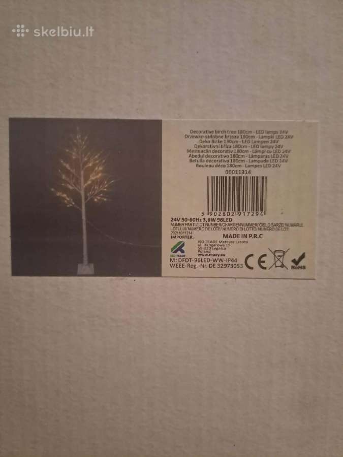 Dekoratyvinis LED beržas 180cm