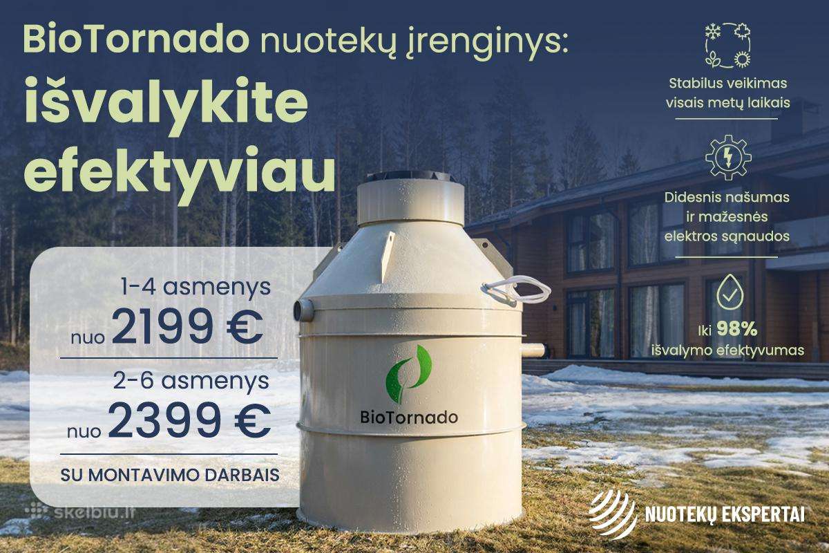 Nuotekų įrenginiai BioTornado. Viskas Įskaičiuota