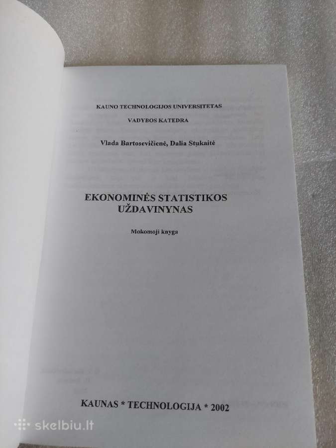 Ekonominės statistikos uždavinynas - nuotraukos Nr. 2