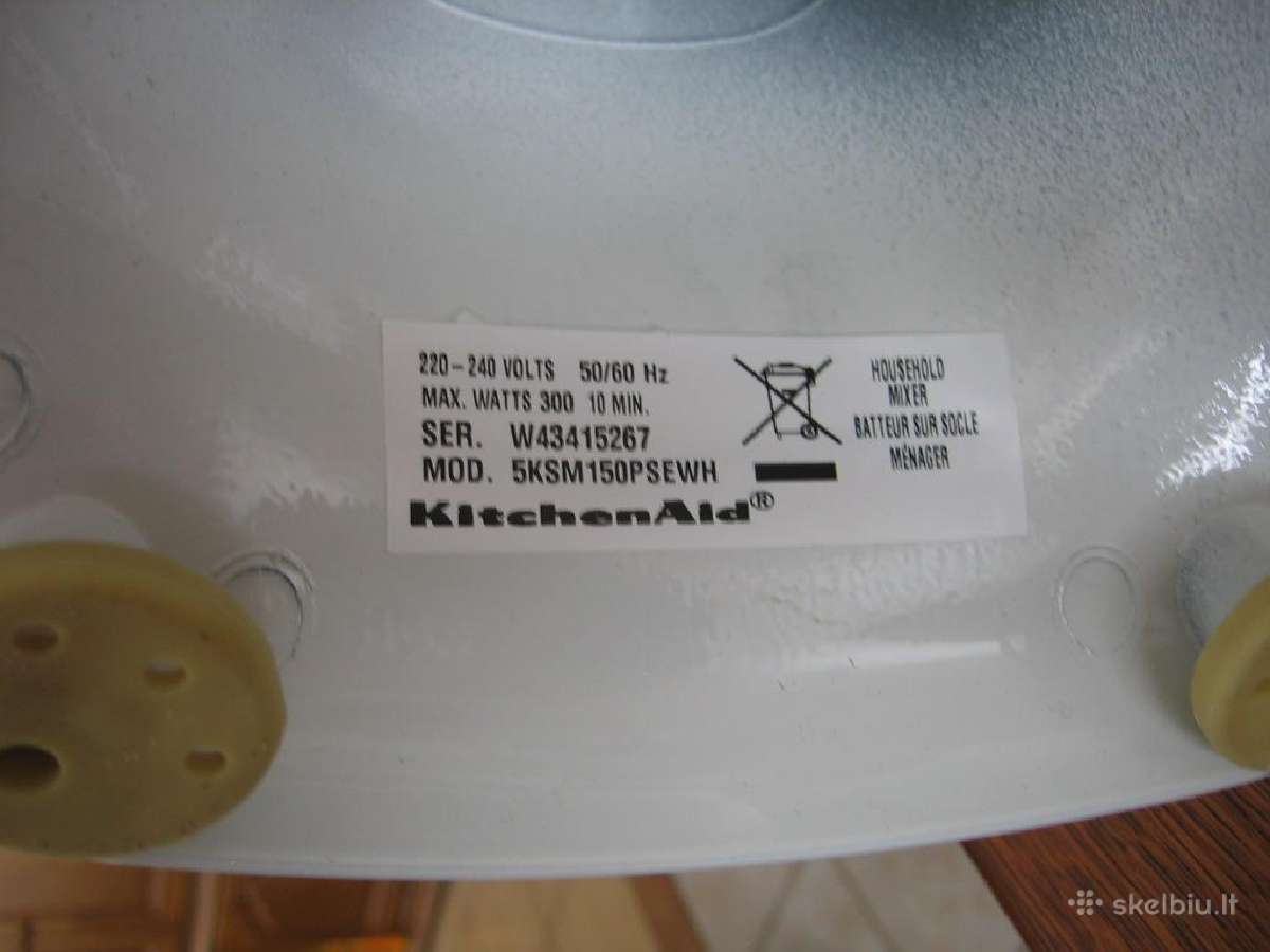 Kitchenaid Artisan 5ksm150psewh mikseris - nuotraukos Nr. 8