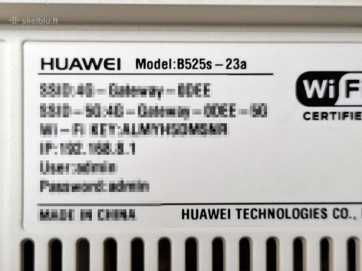 4G+ Lte modemas Huawei B525s-23a su WiFi - nuotraukos Nr. 3