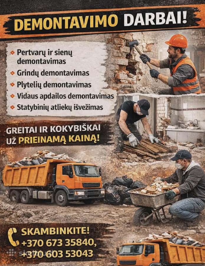 Demontavimo ir griovimo darbai Vilniaus rajone - nuotraukos Nr. 13