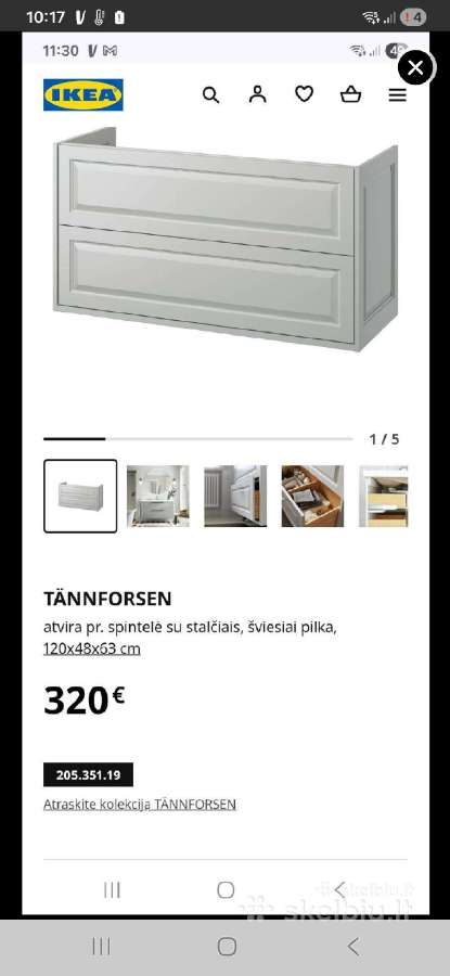 Nauja ikea spintelė