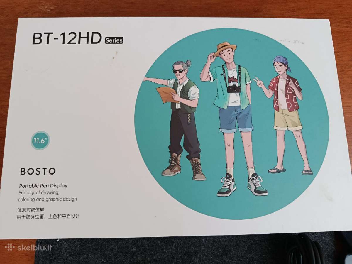 Grafinė planšetė Bosto 12hd 180€