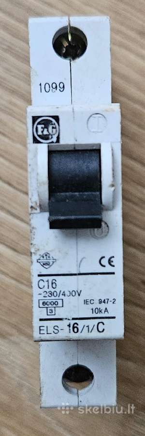 Automatinis jungiklis F&g Els-16/1/c
