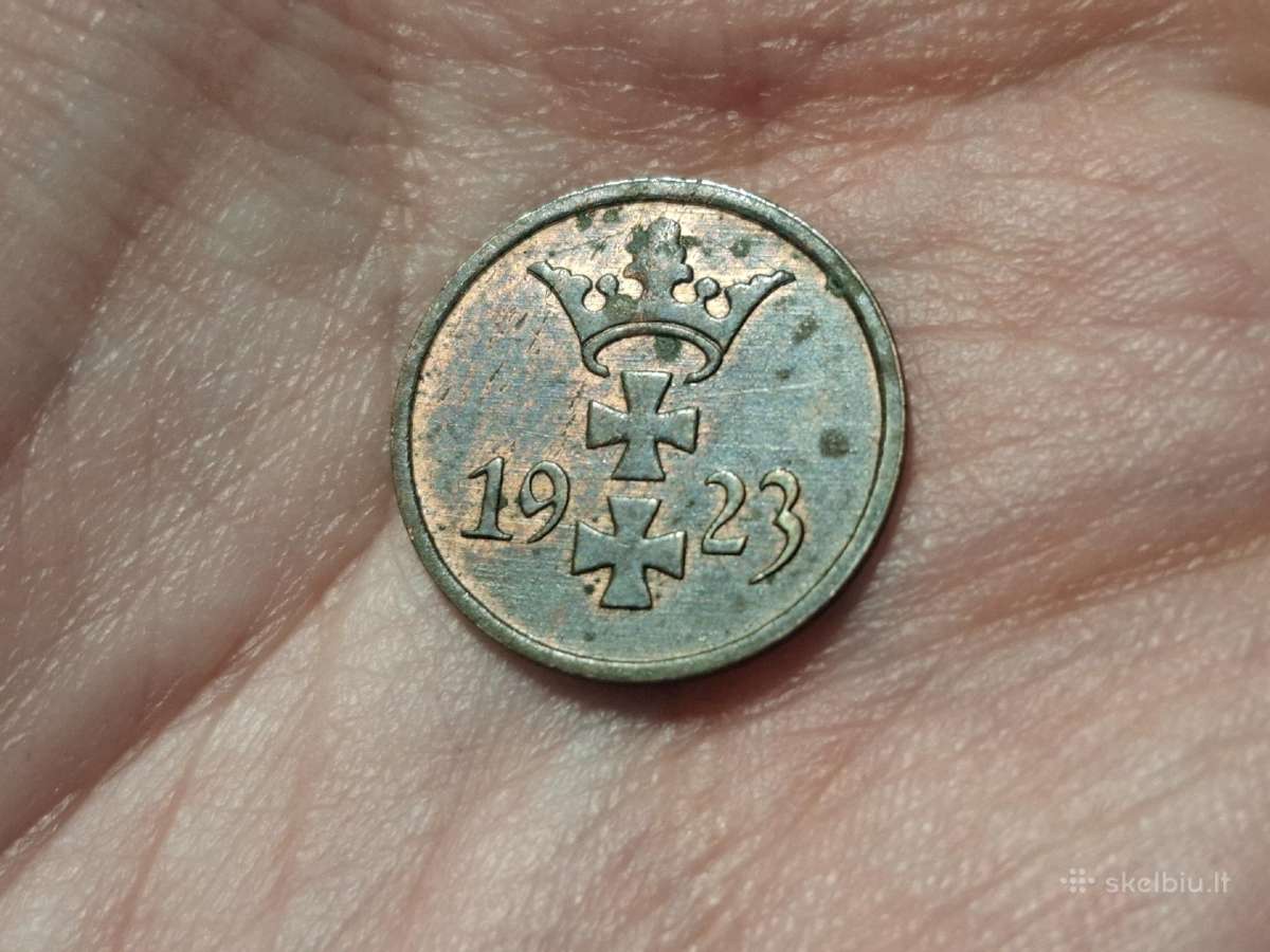 Danzig 1 pfennig 1923 - nuotraukos Nr. 2