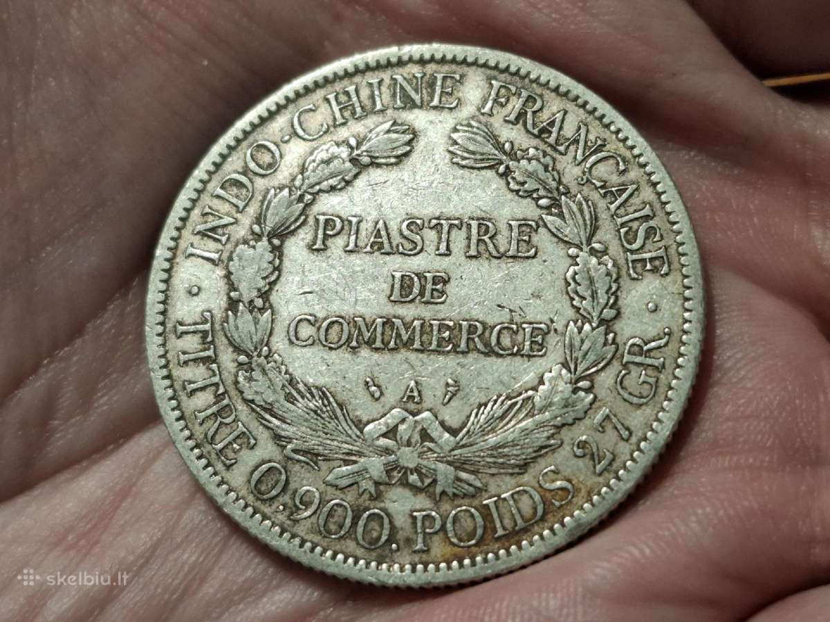 Indokinija 1 piastrė 1901 sidabras