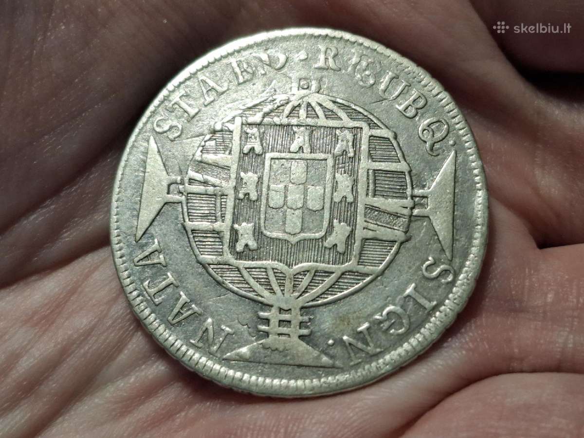 Brazilija 960 reis 1820 sidabras - nuotraukos Nr. 2