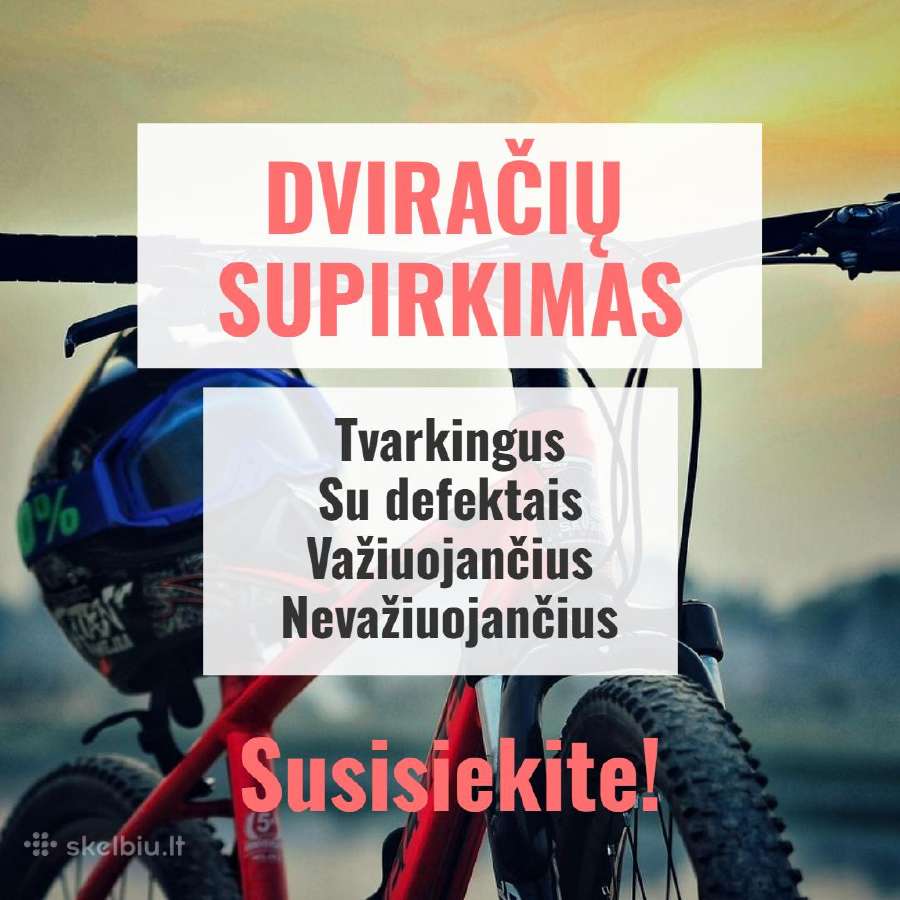 Dviračių supirkimas Vilniuje ir aplink
