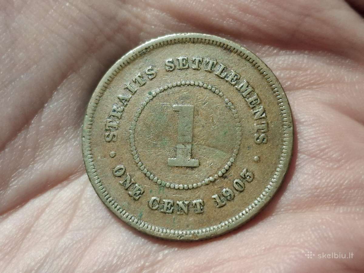 Sąsiaurio gyvenvietės 1 centas 1903