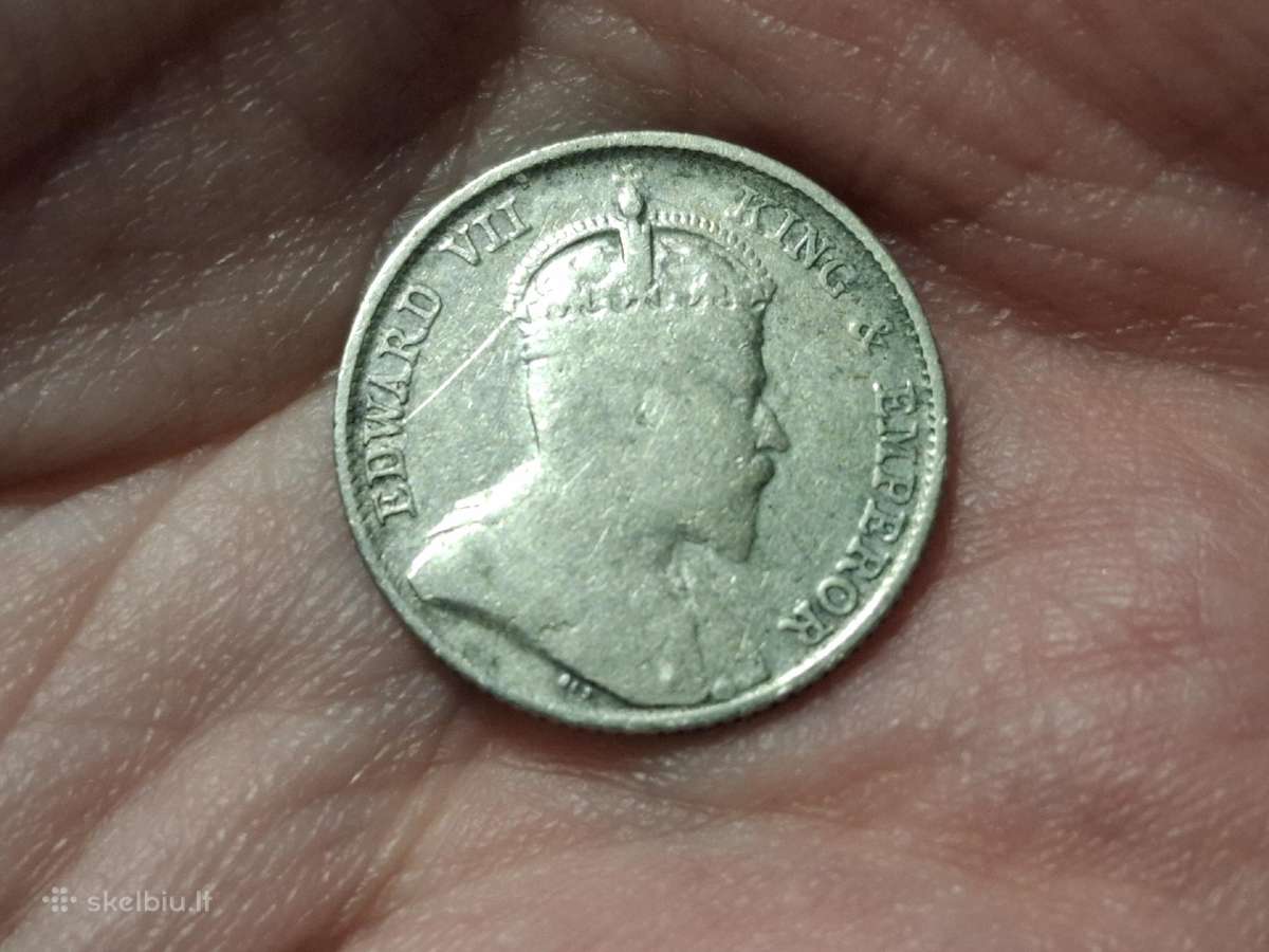 Sąsiaurio gyvenvietės 10 centų 1910 sidabras - nuotraukos Nr. 2