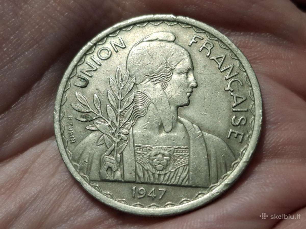 Indokinija 1 piastrė 1947 - nuotraukos Nr. 2
