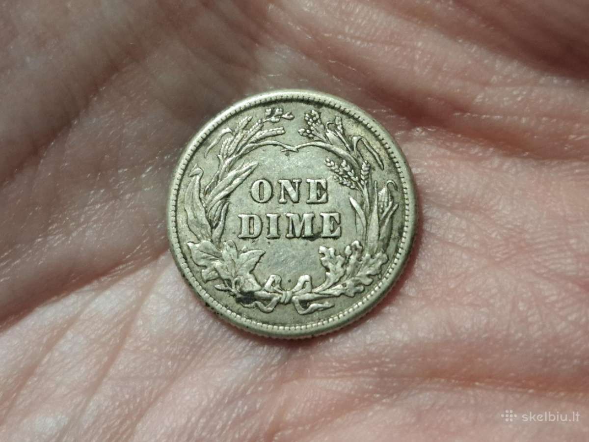 JAV 1 dime 1914 sidabras