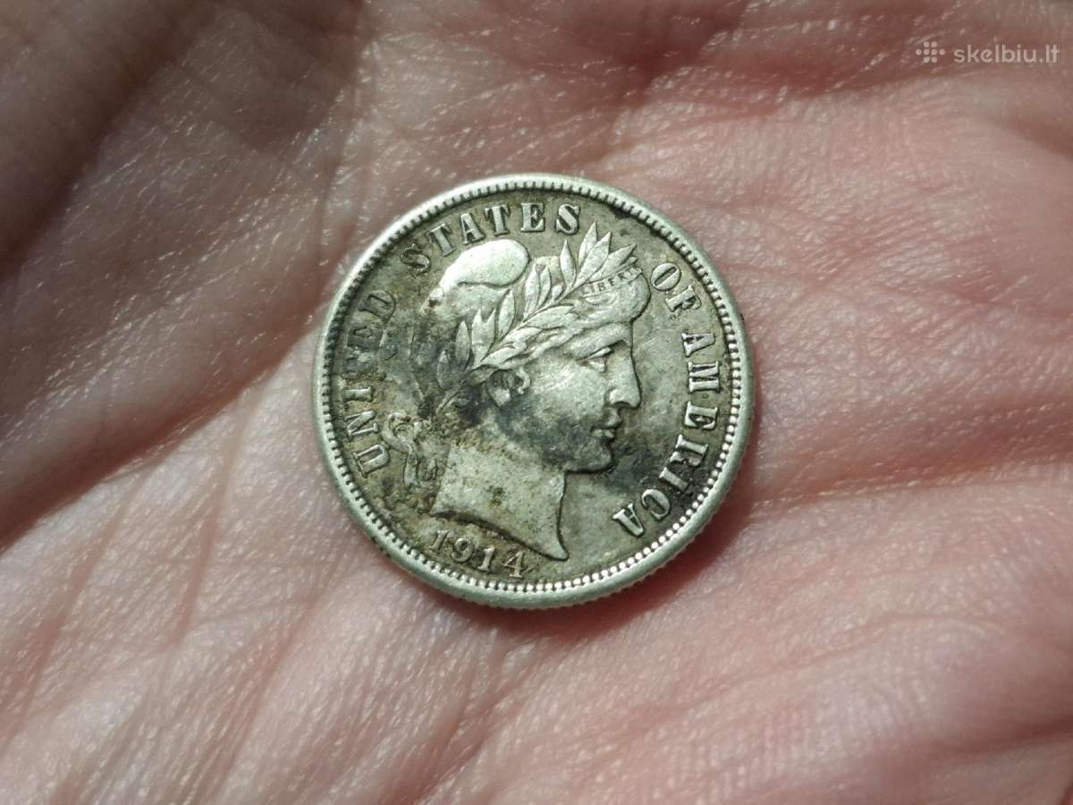 JAV 1 dime 1914 sidabras - nuotraukos Nr. 2