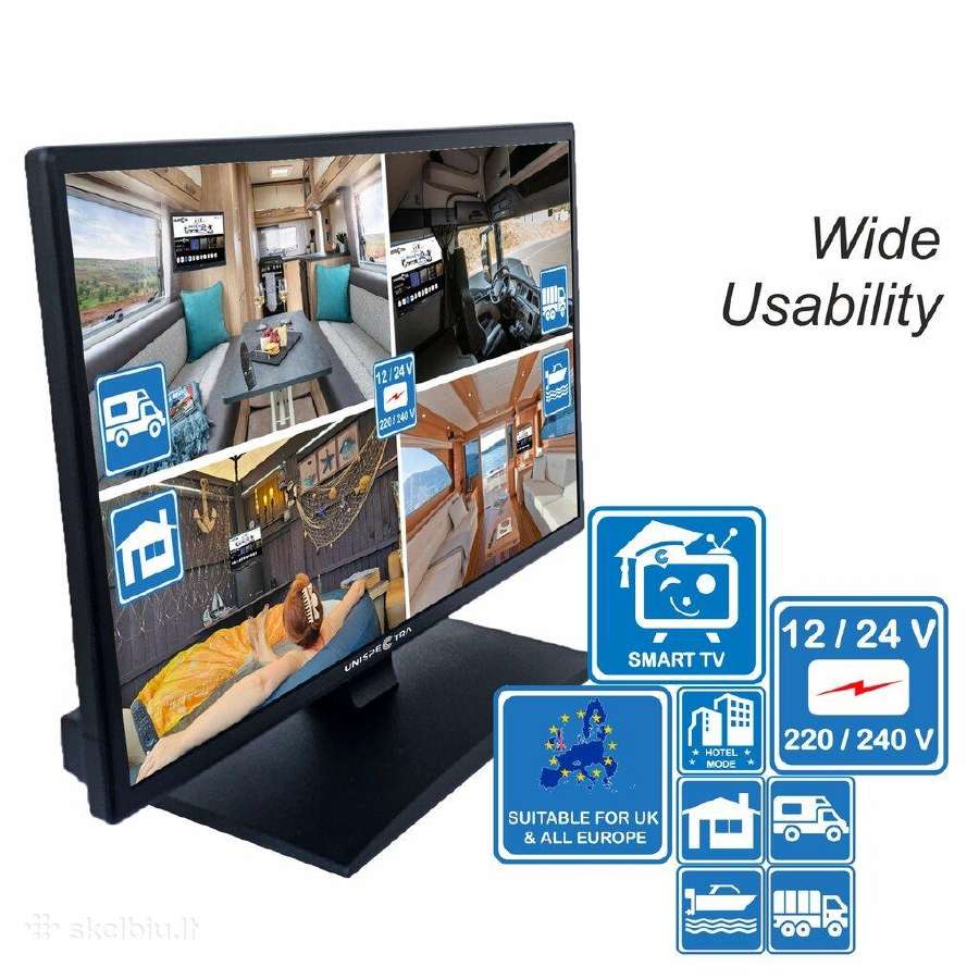 16"-19"-22" HD LED Smart Televizorius Unispectra - nuotraukos Nr. 8