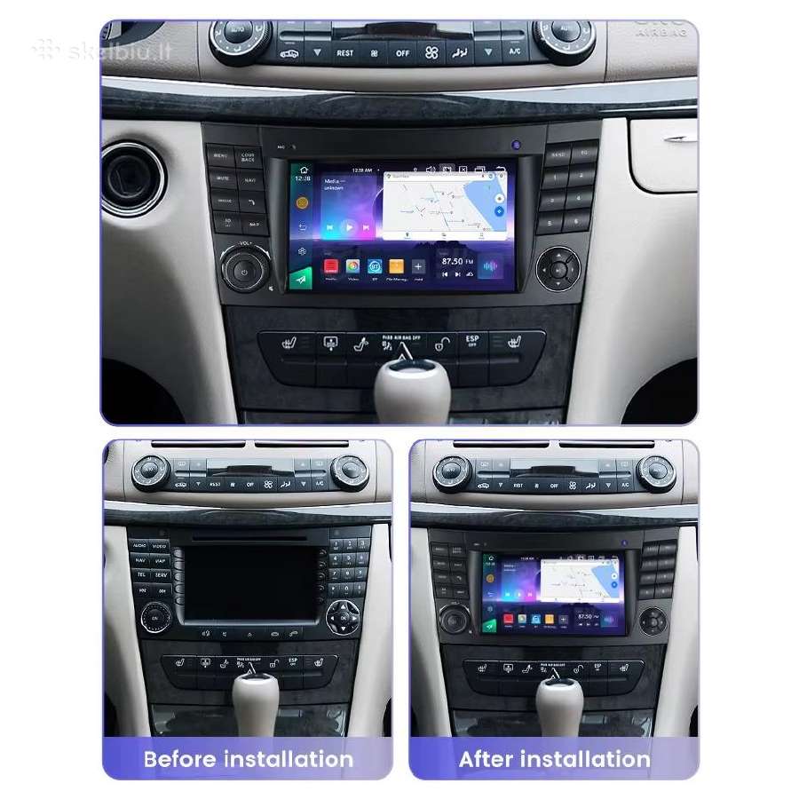 Mercedes Benz Eklasė W211 W219 android multimedija - nuotraukos Nr. 2