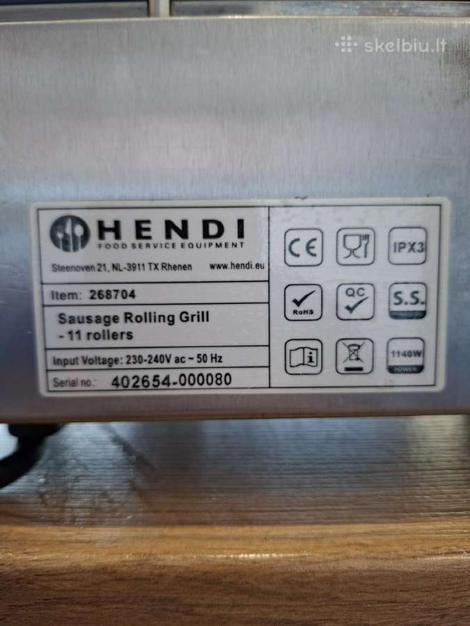 Hendi sausage rolling grill-11 rolers - nuotraukos Nr. 3