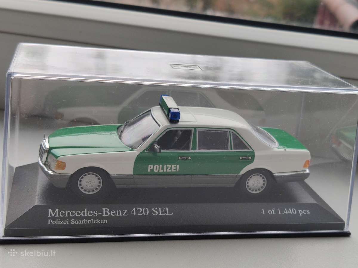 1:43 minichamps Mercedes benz 420 sel w126 polizei