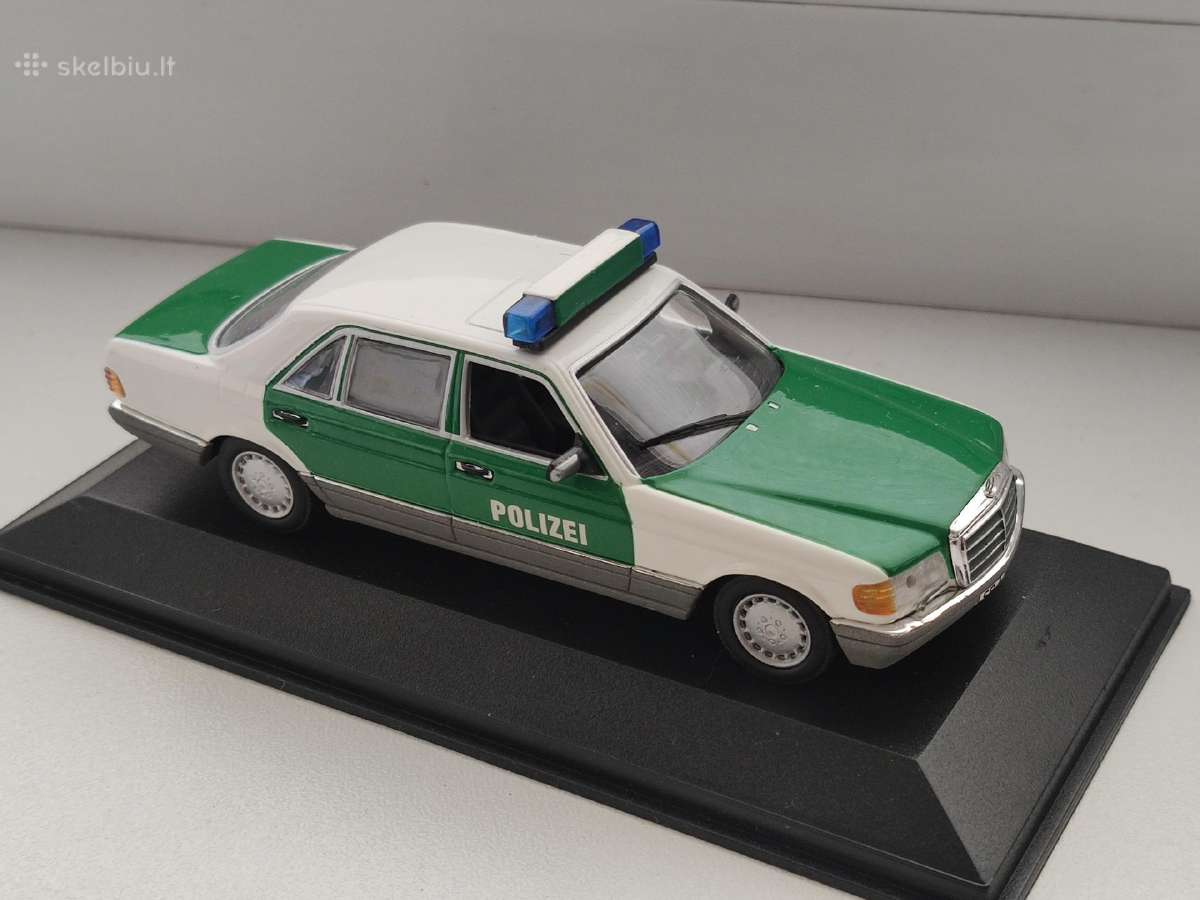 1:43 minichamps Mercedes benz 420 sel w126 polizei - nuotraukos Nr. 3