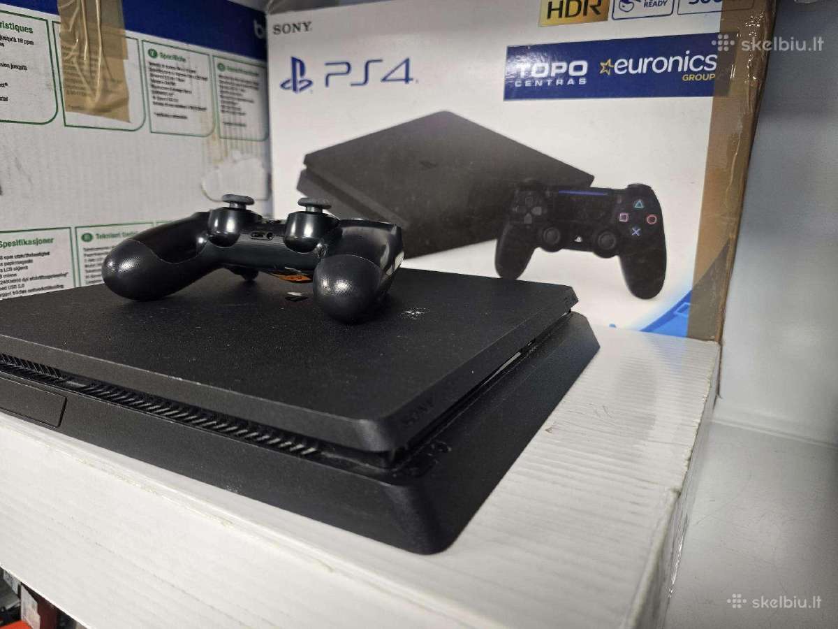 Sony Playstation 4 Slim 500gb black - nuotraukos Nr. 2