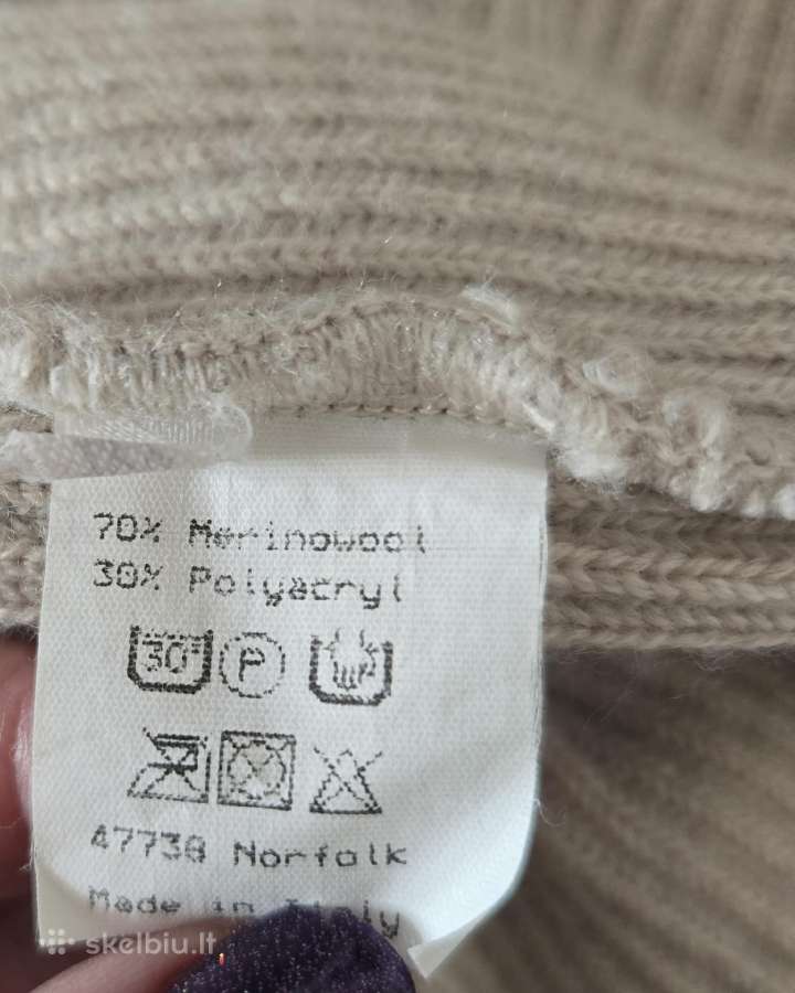 Merino vilnos megztinis - nuotraukos Nr. 3