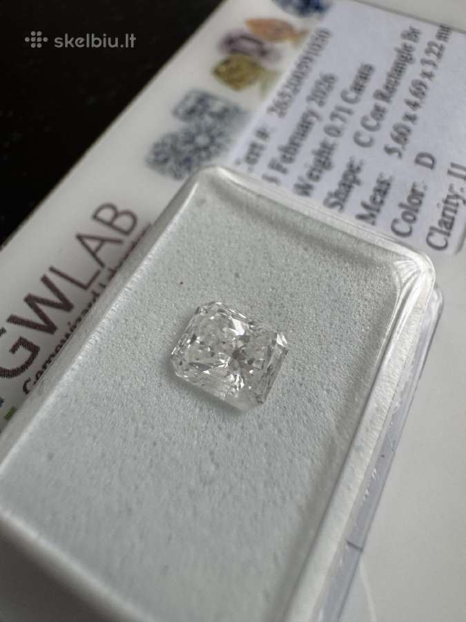 Natūralus 0,71 ct briliantas (deimantas) - nuotraukos Nr. 7
