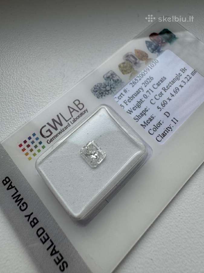 Natūralus 0,71 ct briliantas (deimantas) - nuotraukos Nr. 8