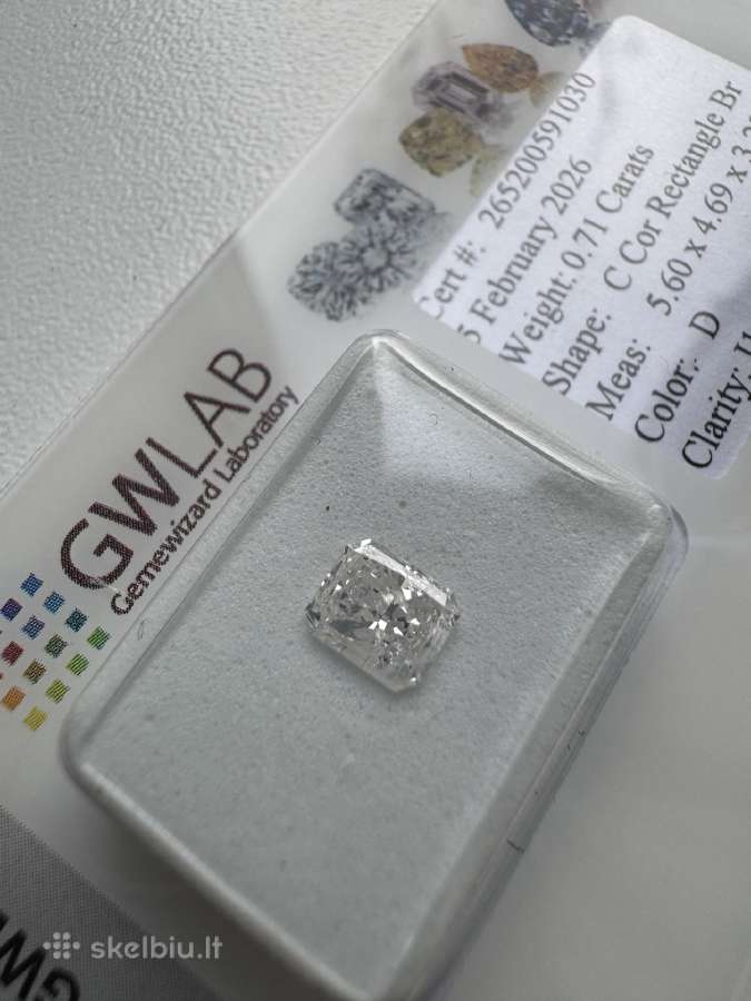 Natūralus 0,71 ct briliantas (deimantas) - nuotraukos Nr. 9