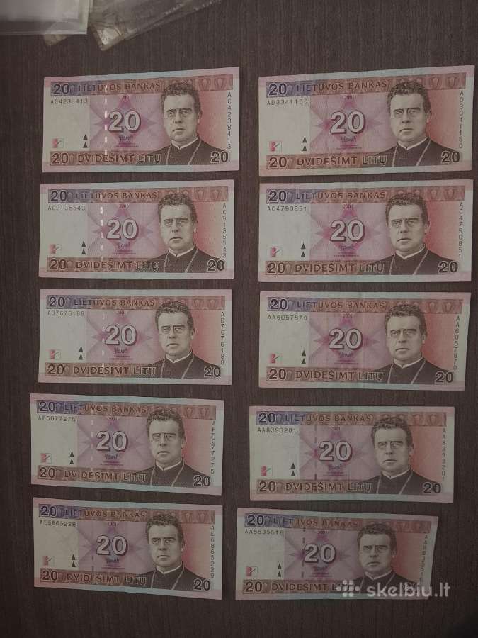 20 litų 2001m.