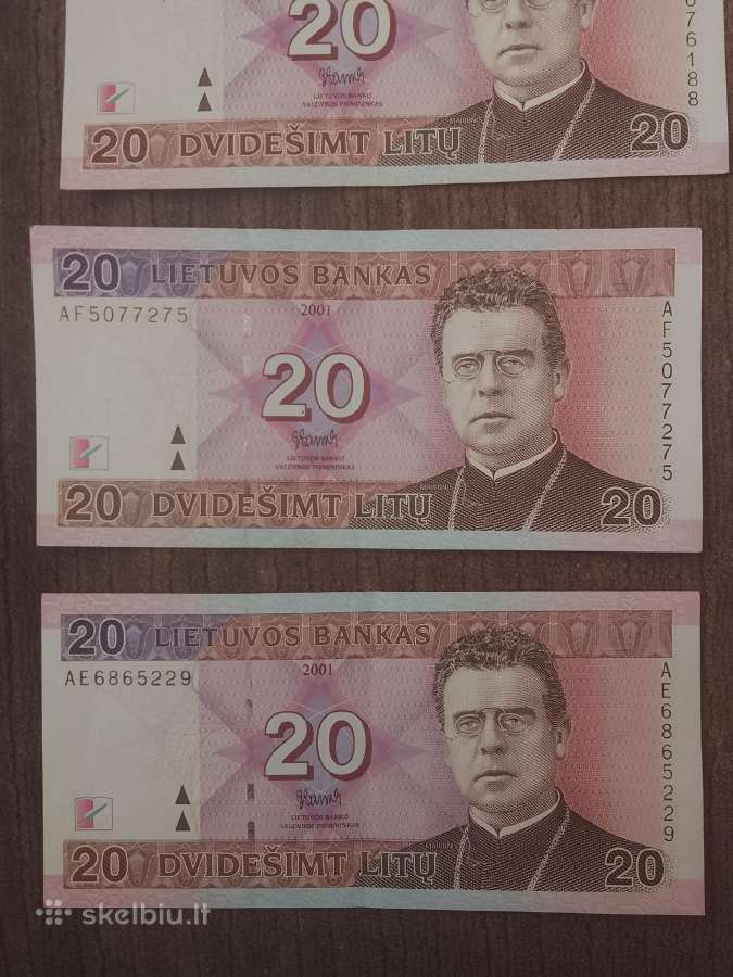 20 litų 2001m. - nuotraukos Nr. 3