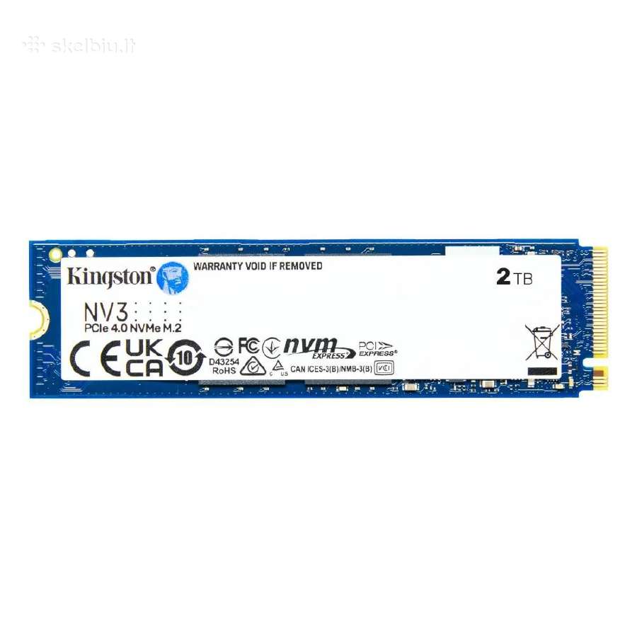 Kingston 2tb Nv3 M.2 Pigiausi Lietuvoje