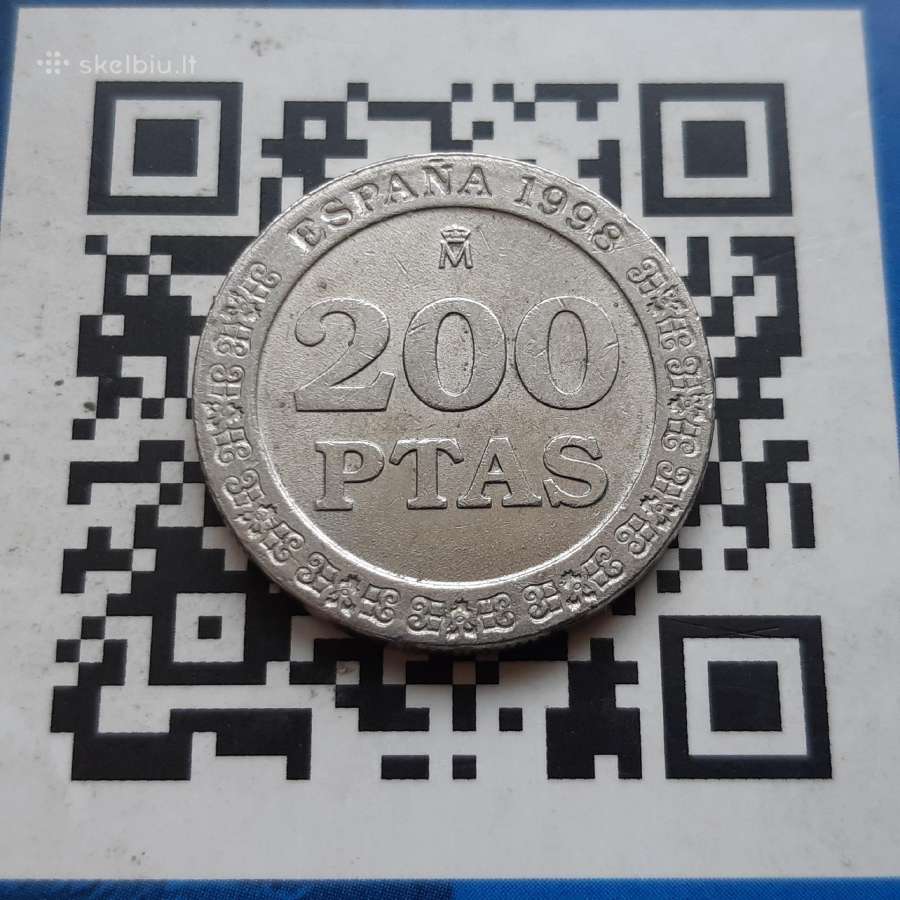 Ispanija 200 pesetų 1998