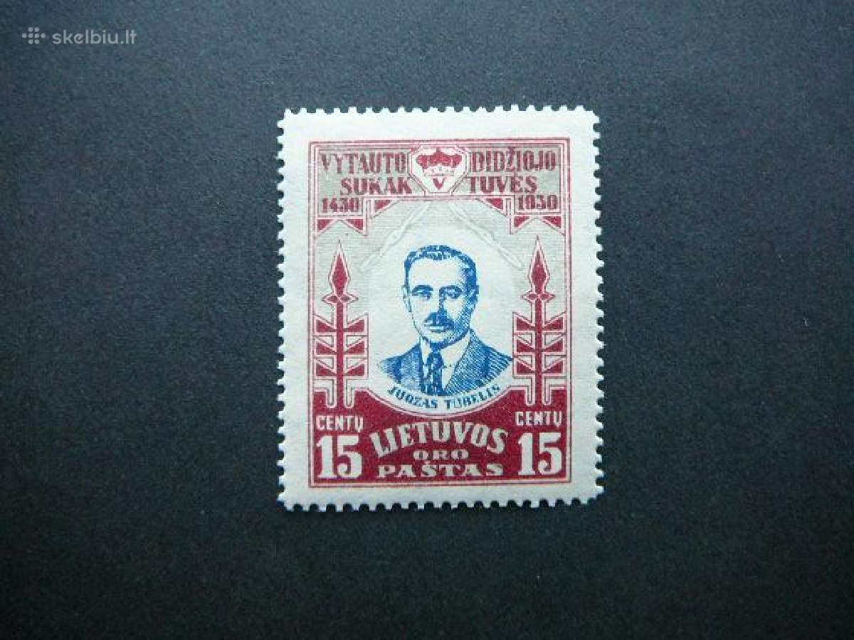 Lietuva 1930 Vytautas J. Tubelis svarus lit309sp