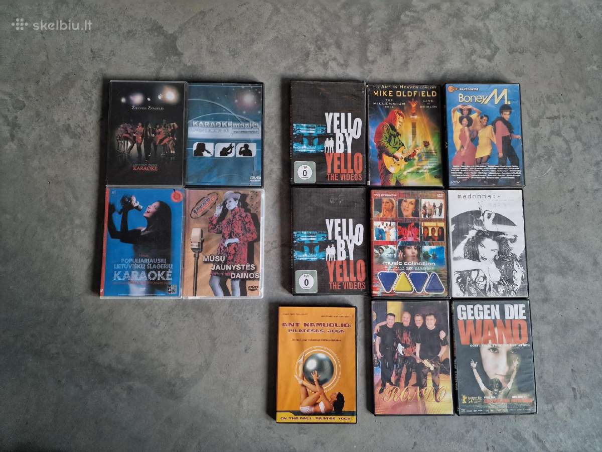 Mišrus muzikinio turinio Dvd įrašų rinkinys