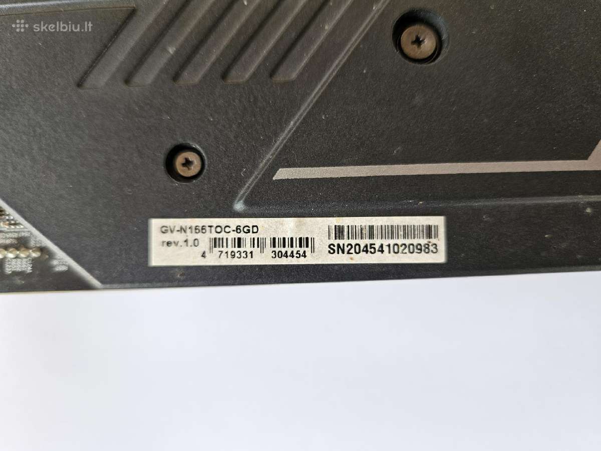 Gigabyte Geforce Gtx 1660 Ti Oc 6g (gv-n166toc-6gd - nuotraukos Nr. 3