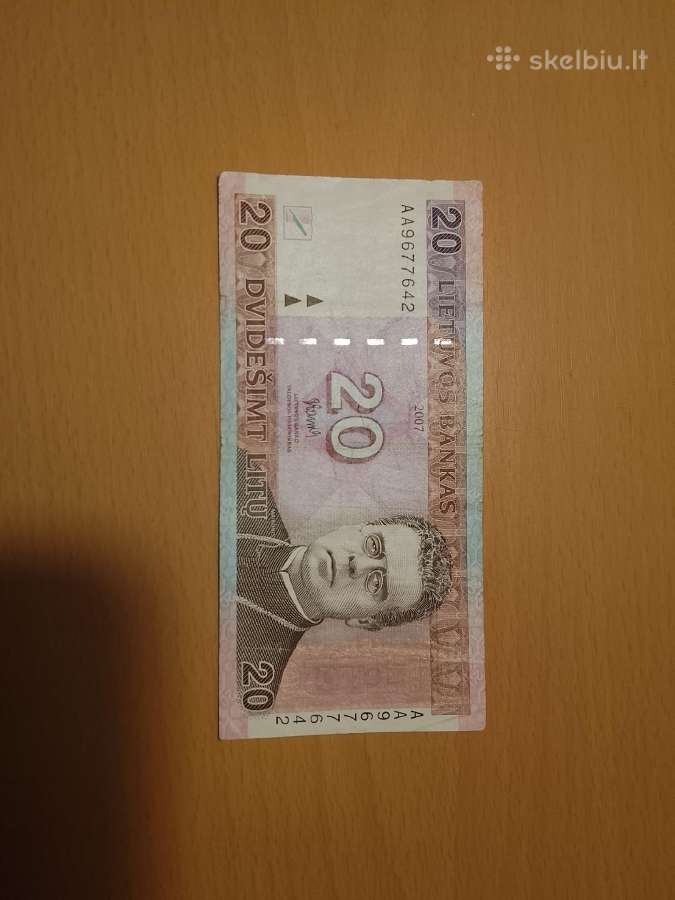 20 litų 2007m. Aa serija