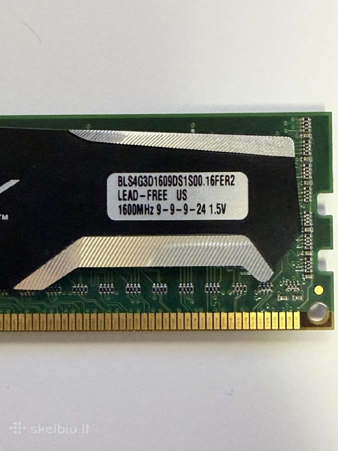 Crucial Ballistix Sport 4gb Ddr3 RAM - nuotraukos Nr. 4