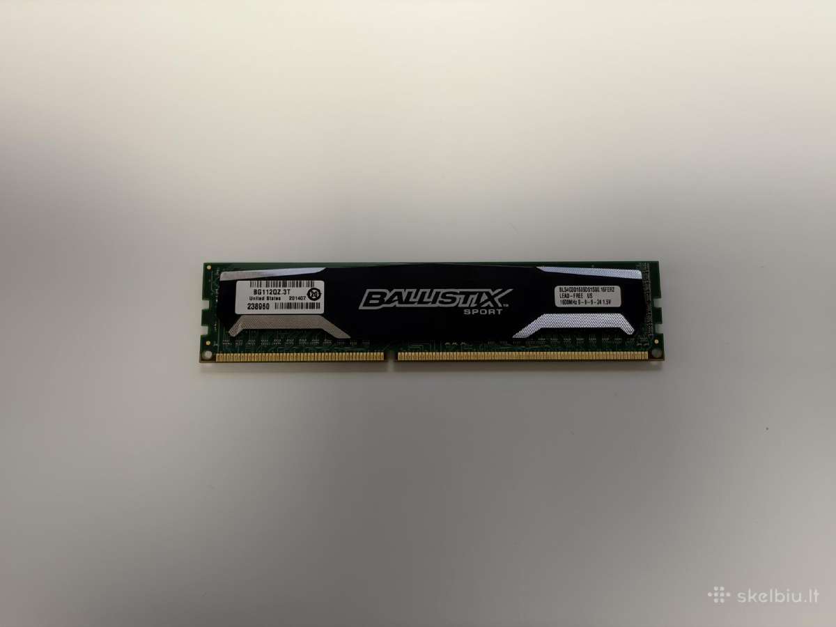 Crucial Ballistix Sport 4gb Ddr3 RAM - nuotraukos Nr. 2