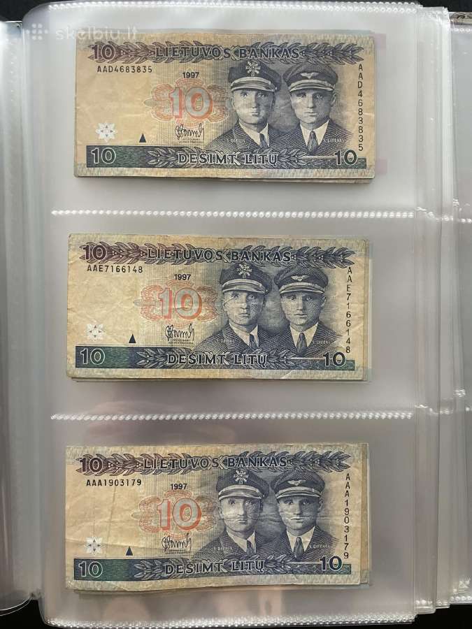 10 litų 1997 metai Darius ir Girėnas