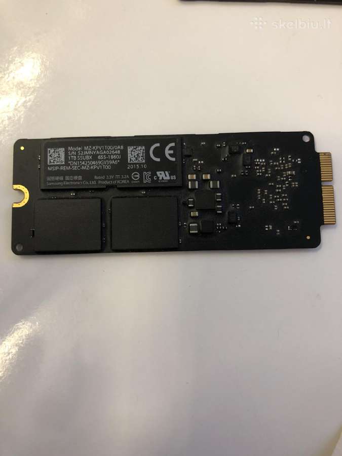 Apple pcie SSD 1tb orginalas
