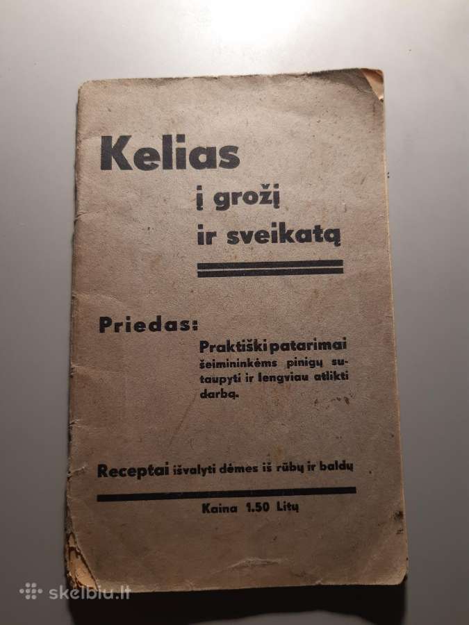 Knygelė Kelias į grožį ir sveikatą 1934 m.