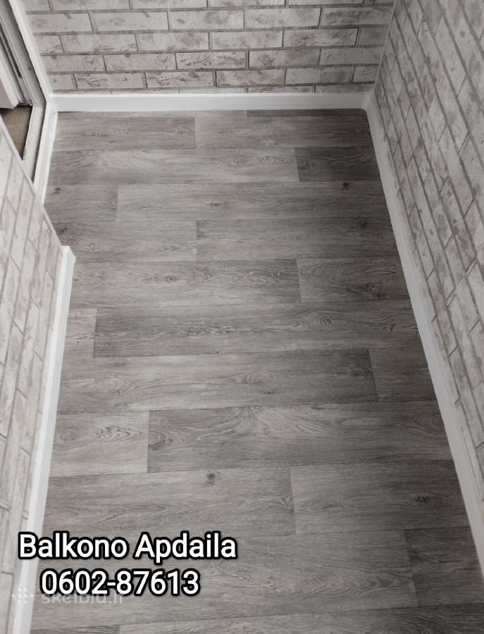 Langu apdaila Balkonu šiltinimas Plyteliu klojimas - nuotraukos Nr. 31
