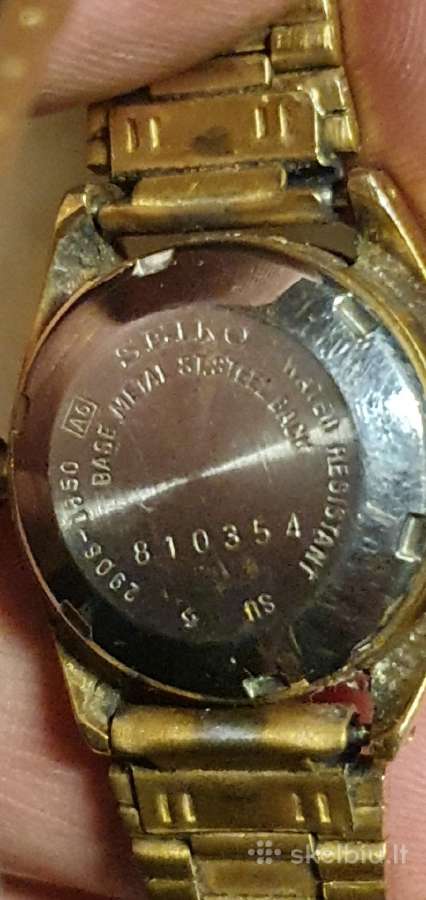 Auksu dengtas 1978 metu Seiko mechaninis laikrodis - nuotraukos Nr. 4