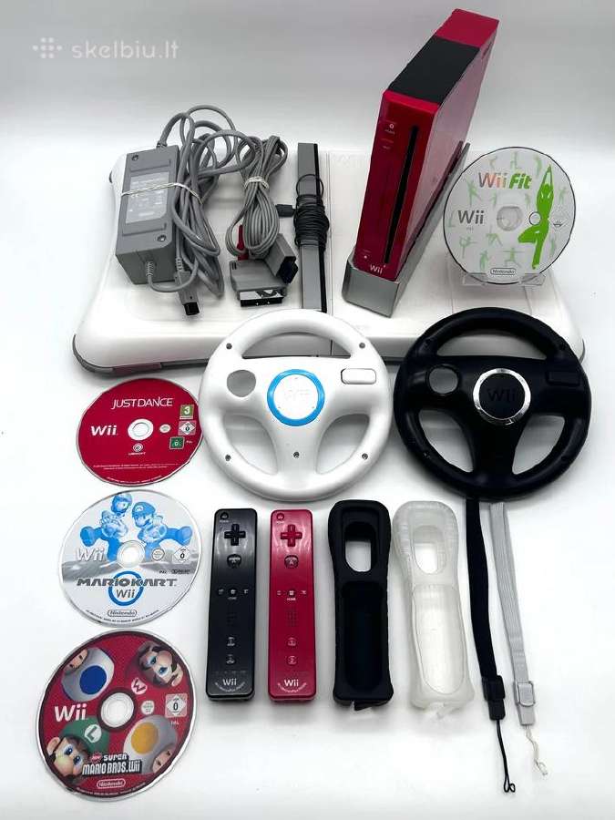Nintendo Wii konsolės – rinkiniai ir priedai