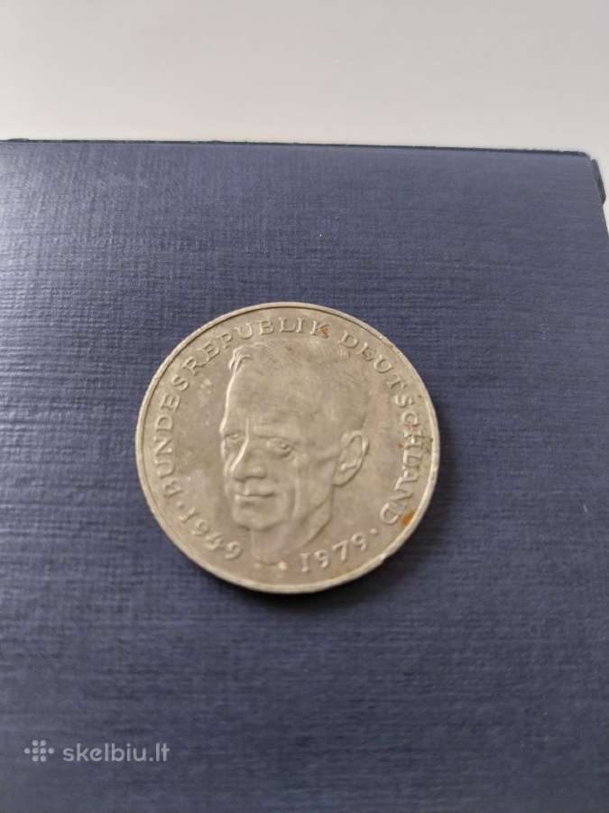 2 markės. Vokietija.1989 Moneta (proginė ) - nuotraukos Nr. 2
